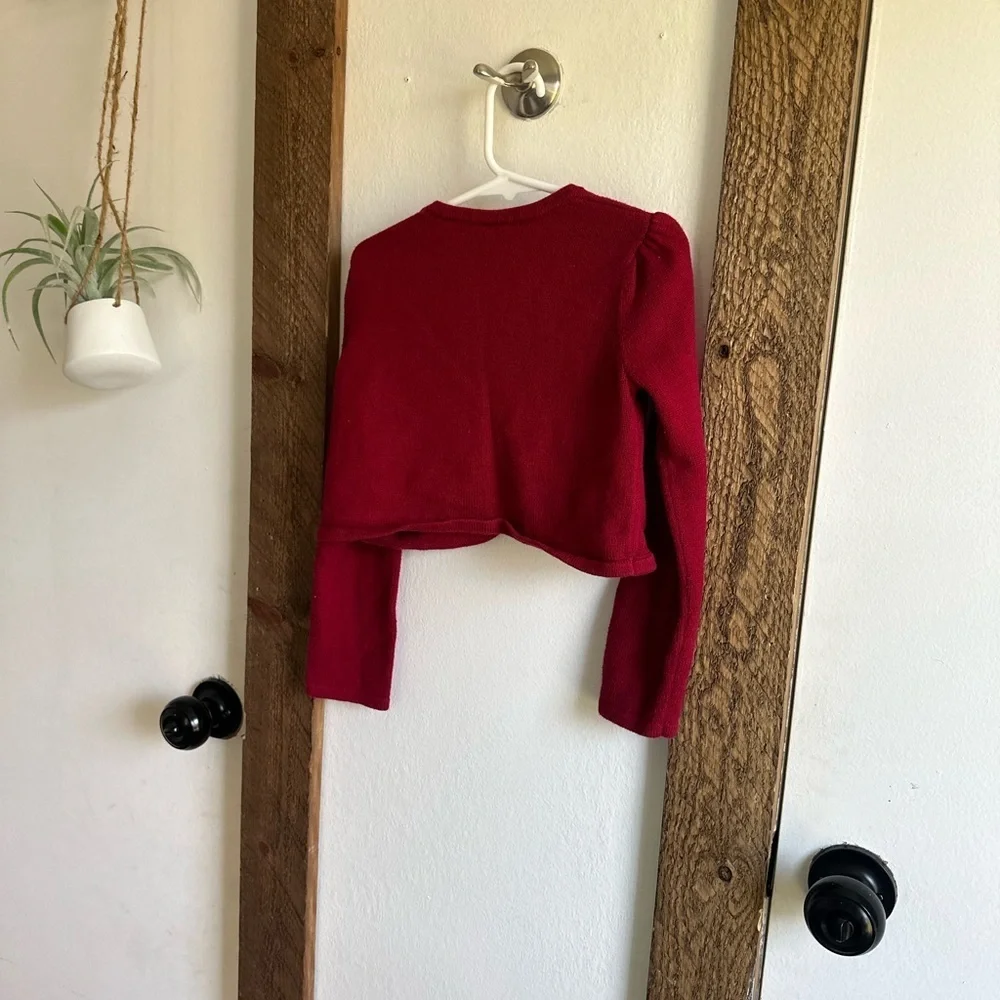 Gymboree red cardigan